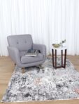 Timeless Haven Distressed Watercolour Grey Multi Rug