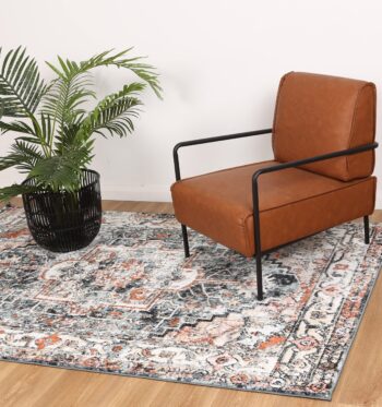 Abbot Traditional Charcoal Rug