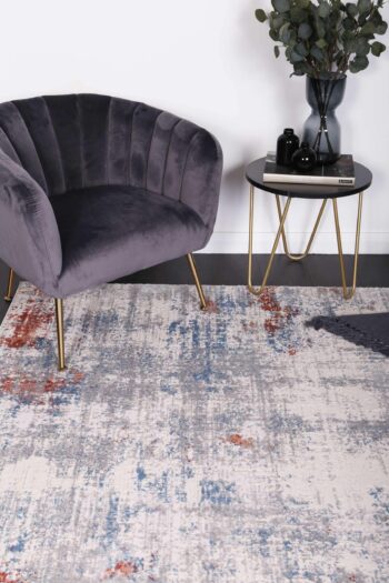 Anastasia Grey Multi Modern Rug