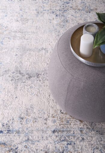 Anastasia Navy Blue Contemporary Rug