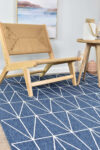 Twilight Contemporary Indoor/Outdoor Blue Rug