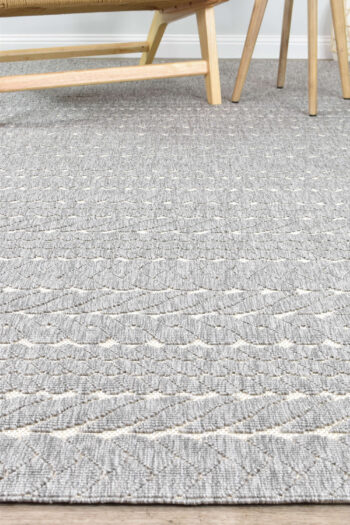 Twilight Textured Indoor/Outdoor Grey Rug