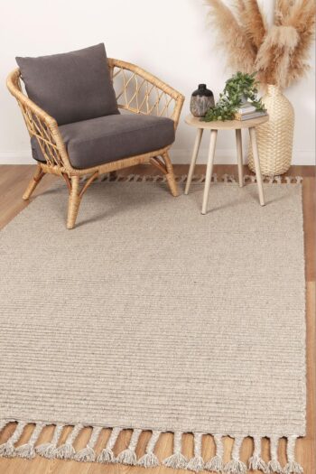 Cora Modern Wool Ash Wool Rug