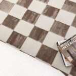 Luna Checkers Cream Brown Rug