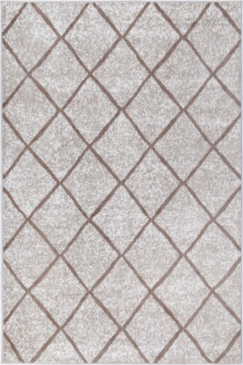 Layla Diamond Latte Rug