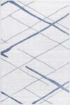 Layla Abstract Stripe Light Blue Rug