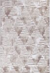 Layla Transitional Geometric Latte Rug