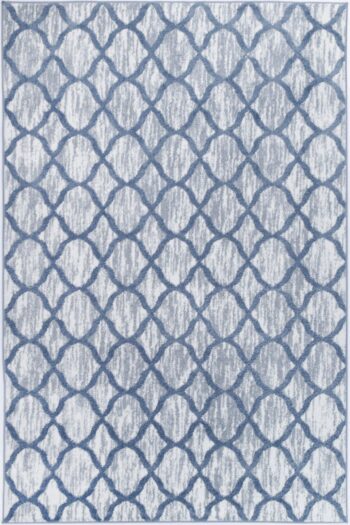 Layla Lattice Blue Rug