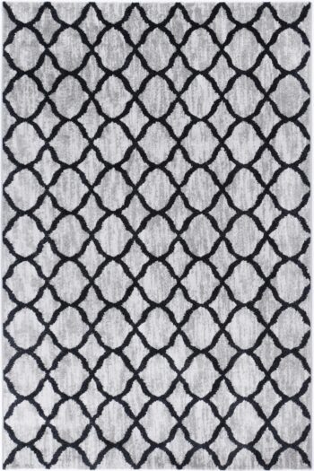 Layla Lattice Charcoal Rug