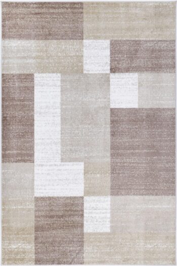 Layla Abstract Geometric Beige Rug