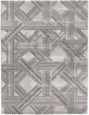 Bliss Grey Geometric Rug