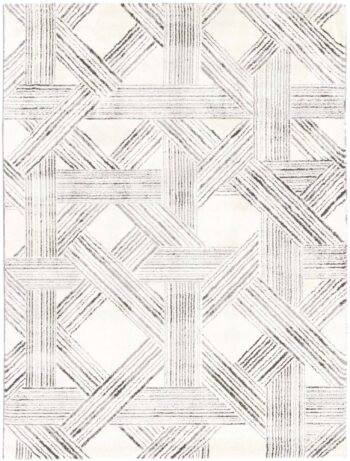 Bliss Light Grey Geometric Rug