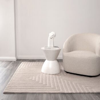 Nordic Nest Felix Beige Wool Rug