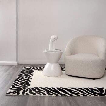 Nordic Nest Zanzibar Black & White Wool Rug