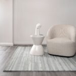 Nordic Nest Linear Light Ash Wool Rug