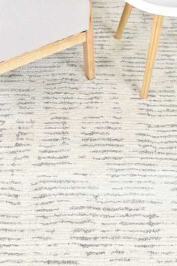 Nirvana Plush Pile Contemporary Cream Rug
