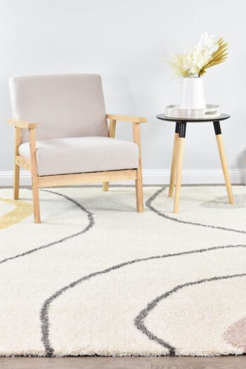 Zen Serenity Cream Contemporary Rug