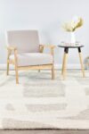 Zen Serenity Beige Brown Abstract Rug