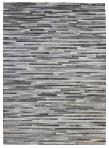 Premium Cowhide Patchwork Rug - Linus Grey
