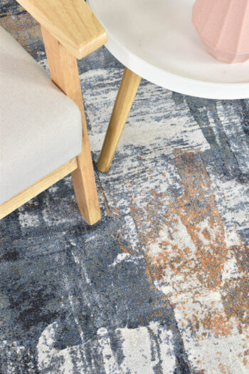 Zenith Blue Contemporary Rug