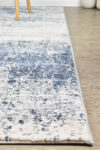 Zenith Washed Blue Abstract Rug