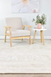 Zenith Washed Beige Neutral Contemporary Rug