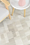 Zenith Washed Neutral Beige Patchwork Rug