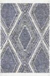 Cassandra Navy Blue Geometric Rug