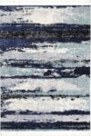 Cassandra Navy Blue Abstract Rug