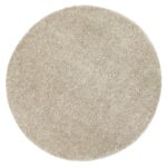 Danso Shaggy Beige Round Rug