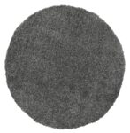 Danso Shaggy Charcoal Grey Round Rug