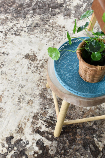 Zenith Beige Brown Abstract Rug