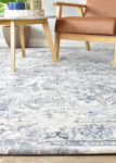 Zenith Blue Silver Grey Transitional Rug