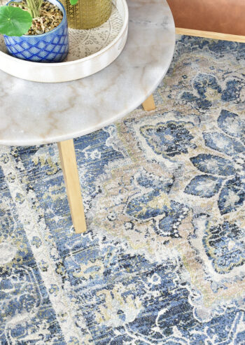 Zenith Blue Transitional Rug