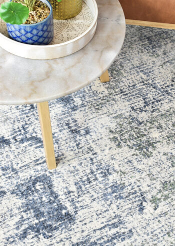 Zenith Blue Abstract Rug