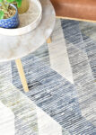 Zenith Blue Grey Geometric Contemporary Rug