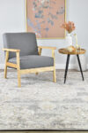 Ocean Breeze Light Grey Transitional Heritage Rug