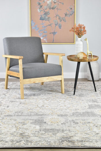 Ocean Breeze Light Grey Transitional Heritage Rug