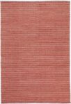 Myra Natural Wool Red Striped Rug
