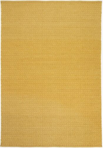 Myra Natural Wool Yellow Diamond Rug