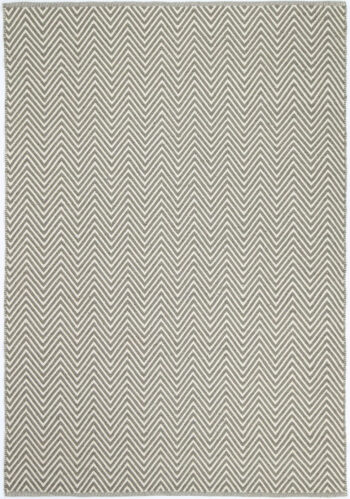 Myra Natural Wool Fog Beige Chevron Rug