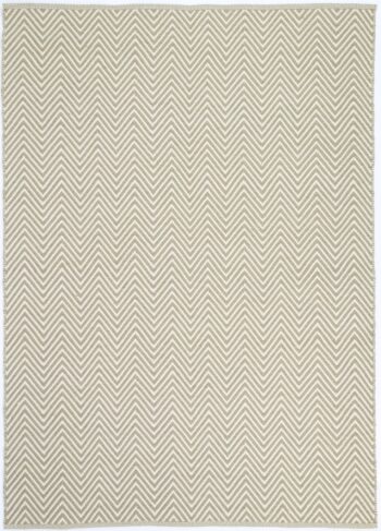 Myra Natural Wool Limestone Beige Chevron Rug