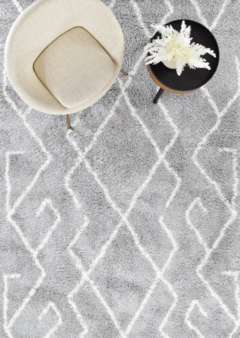 Berber Moroccan Mystique Grey Cream Rug