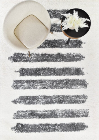 Berber Tribe Charcoal Cream Rug