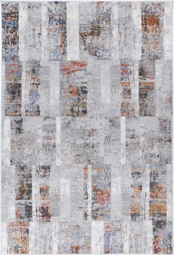 Drift Grey Rust Abstract Rug