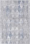 Drift Grey Blue Diamond Rug