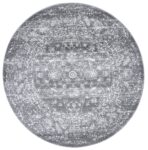 Alpine Grey Transitional Round Rug
