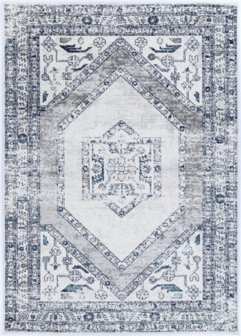 Alpine Navy Cream Ancient Rug