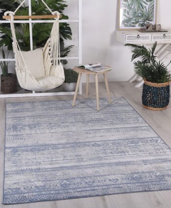 Cabana Rome Indoor/Outdoor Blue Rug