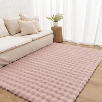 Cloud Drift Washable Rose Pink Rug
